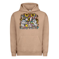 Pigment Burro Happy Easter Urban Hoodie - CowhideDigitalArt