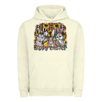 Pigment Pistachio Happy Easter Urban Hoodie - CowhideDigitalArt
