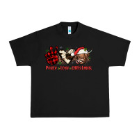 Black peace love christmas Urban Heavy Tee - JahusDesignShop