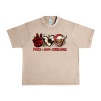 French Oak peace love christmas Urban Heavy Tee - JahusDesignShop