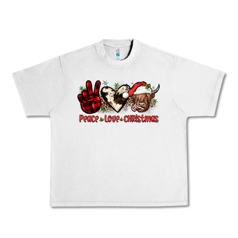 Peace Love Christmas Urban Heavy Tee by JahusDesignShop | Teevron