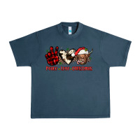 Midnight Navy peace love christmas Urban Heavy Tee - JahusDesignShop