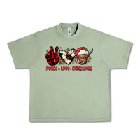 Oil Green peace love christmas Urban Heavy Tee - JahusDesignShop