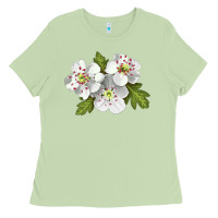 Matcha Hawthorn Flower Illustrations Ladies Tee - LillyAllenDesigns