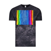 Cloud Black LGBTQ+ Pride American Flag Tumbler Vintage Tee - BundleAndBundleShop