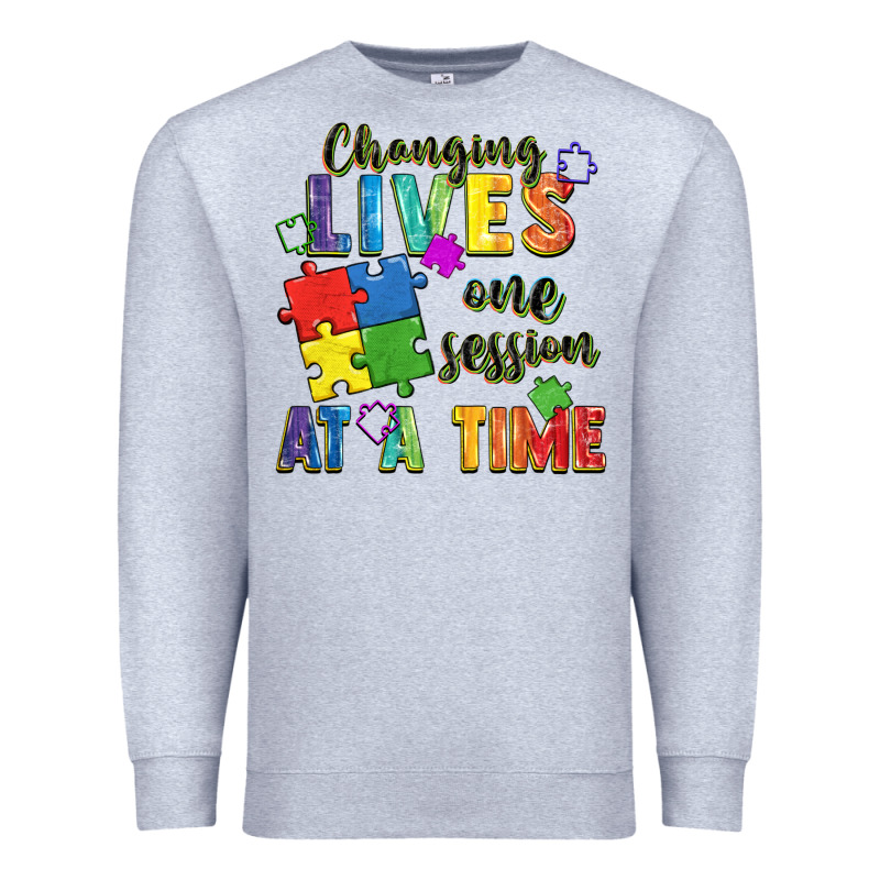 Changing Lives One Session At A Time Premium Sweatshirt by FaDigitalArtStudio | Teevron