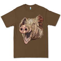 Cacao american yorkshire pig face Premium Tee - LillyAllenDesigns
