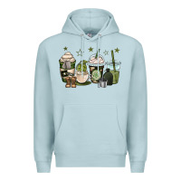 Blue Mist us army coffee cups Premium Hoodie - OliviaCreatesArt