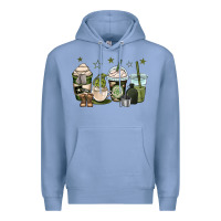 Colony Blue us army coffee cups Premium Hoodie - OliviaCreatesArt