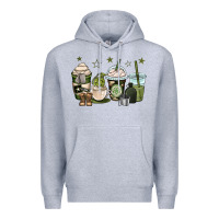 Heather Grey us army coffee cups Premium Hoodie - OliviaCreatesArt