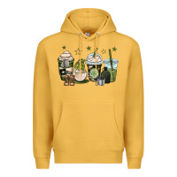 Mustard us army coffee cups Premium Hoodie - OliviaCreatesArt