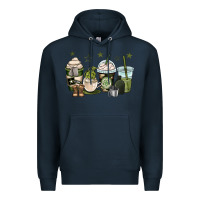 Navy us army coffee cups Premium Hoodie - OliviaCreatesArt