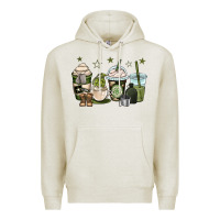 Oatmeal Heather us army coffee cups Premium Hoodie - OliviaCreatesArt