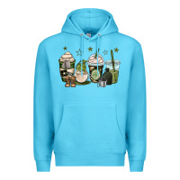 Ocean Blue us army coffee cups Premium Hoodie - OliviaCreatesArt