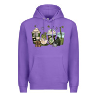 Purple us army coffee cups Premium Hoodie - OliviaCreatesArt