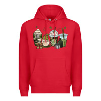 Red us army coffee cups Premium Hoodie - OliviaCreatesArt