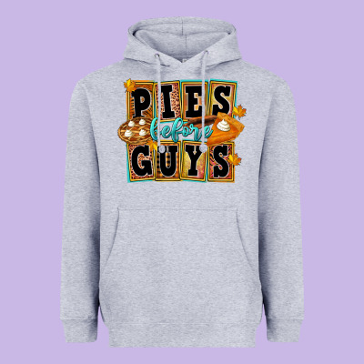 Pies Before Guys Heavyweight Hoodie Designed By Fadigitalartstudio
