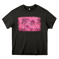 Asphalt Distressed breast cancer background Heavy Core Tee - Jasminsmagicworld