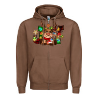 Chestnut reindeer joy christmas Zipper Hoodie - CowGirlArtShop