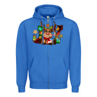 True Royal reindeer joy christmas Zipper Hoodie - CowGirlArtShop