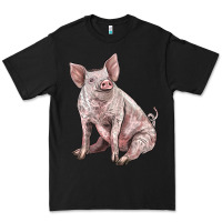 Black american yorkshire pig Premium Tee - LillyAllenDesigns