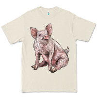 Bone american yorkshire pig Premium Tee - LillyAllenDesigns