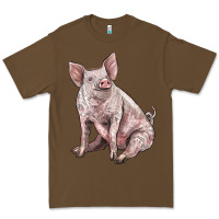 Cacao american yorkshire pig Premium Tee - LillyAllenDesigns