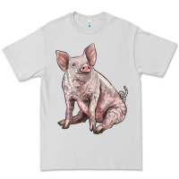 Dove Grey american yorkshire pig Premium Tee - LillyAllenDesigns