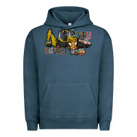 Pigment Midnight Navy Happy Easter Urban Hoodie - CowhideDigitalArt