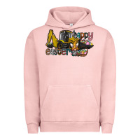 Pigment Salmon Happy Easter Urban Hoodie - CowhideDigitalArt