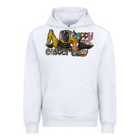 White Happy Easter Urban Hoodie - CowhideDigitalArt