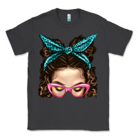Smoke Messy Bun Mom With Leopard Bandana Classic Tee - BundleAndBundleShop