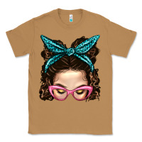 Toasted Coconut Messy Bun Mom With Leopard Bandana Classic Tee - BundleAndBundleShop
