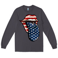 Smoke American Toungue for 4th of July Long Sleeve Tee - Bettercallsaul