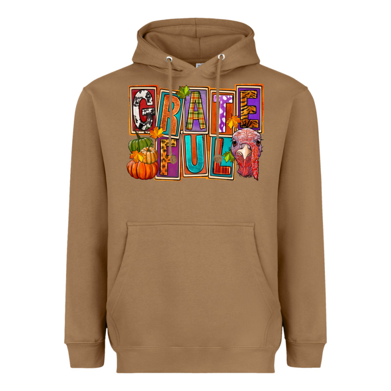 Grateful Thanksgiving Heavyweight Hoodie by FaDigitalArtStudio | Teevron