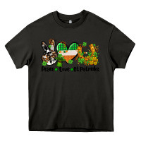 Asphalt peace love st patricks Heavy Core Tee - AdoDesignShop