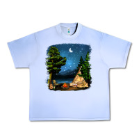 Grape Ice Night Glamping Camp With Wine Urban Heavy Tee - BundleAndBundleShop