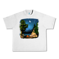 Lunar Rock Night Glamping Camp With Wine Urban Heavy Tee - BundleAndBundleShop