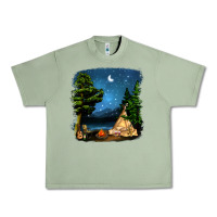 Night Glamping Camp With Wine Urban Heavy Tee | Teevron
