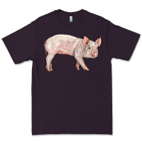 Plum american yorkshire pig  baby Premium Tee - LillyAllenDesigns