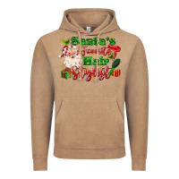 Santas Favorite Hair Stylist Vintage Hoodie | Teevron