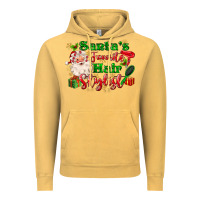 Vintage Mustard santas favorite hair stylist Vintage Hoodie - MaliasSmallBusiness