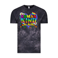 Cloud Black LGBTQ Pride Human Kind Be Both Vintage Tee - BundleAndBundleShop