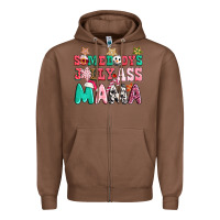 Chestnut somebody jolly ass mama pink christmas Zipper Hoodie - CowGirlArtShop