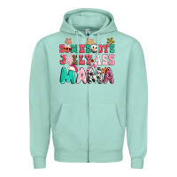 Seafoam somebody jolly ass mama pink christmas Zipper Hoodie - CowGirlArtShop