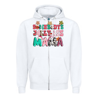 White somebody jolly ass mama pink christmas Zipper Hoodie - CowGirlArtShop
