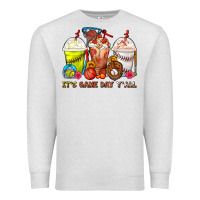 Oatmeal Heather It's Game Day Y'all Softball,Baseball,Basketball C Premium Sweatshirt - FaDigitalArtStudio