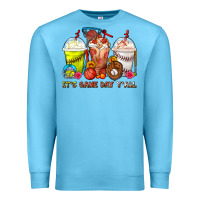Ocean Blue It's Game Day Y'all Softball,Baseball,Basketball C Premium Sweatshirt - FaDigitalArtStudio