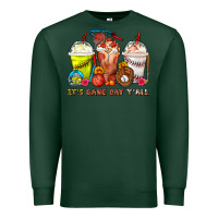 Sports Green It's Game Day Y'all Softball,Baseball,Basketball C Premium Sweatshirt - FaDigitalArtStudio