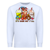 White It's Game Day Y'all Softball,Baseball,Basketball C Premium Sweatshirt - FaDigitalArtStudio